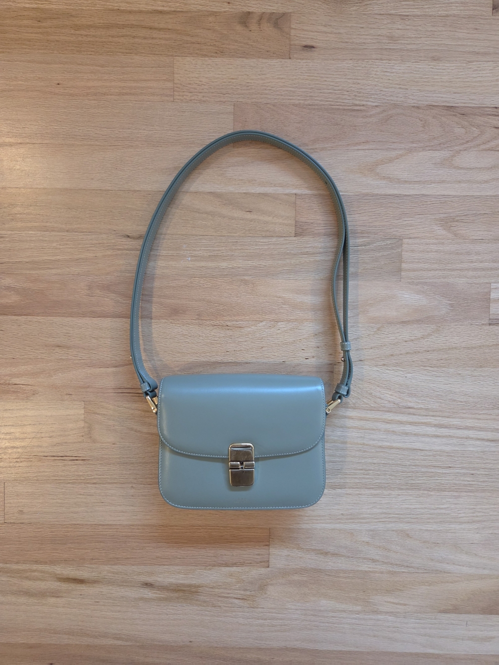 A.P.C. Small Grace Bag in Almond Green